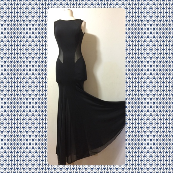 COPY - 💋💋💋Long Black Illusion Stretch dress💋💋💋 - Picture 7 of 8